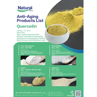 Liste der Anti-Aging-Produkte Natur feld