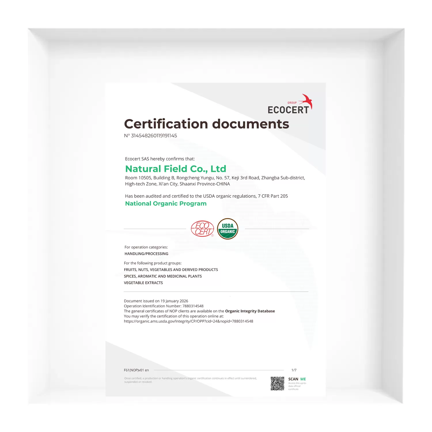 ECOCERT-Zertifizierung
